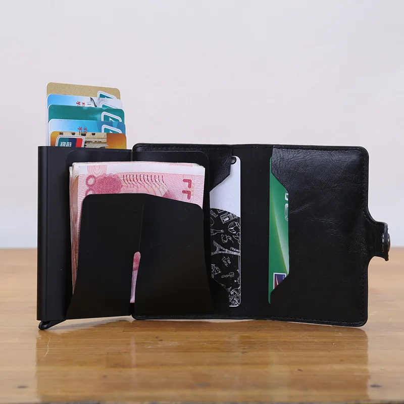 AliExpress Pu автоматический эластичный Кассетный кошелек RFID функция бумажник Противоугонный кошелек