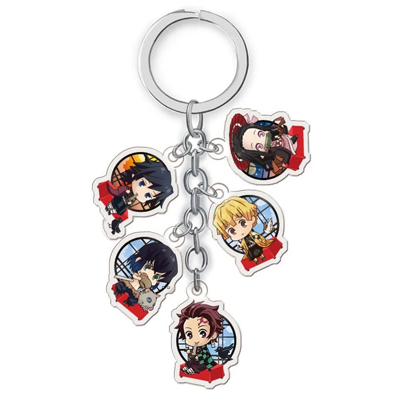Anime Demon Slayer: Kimetsu no Yaiba Acrylic Keychain Keyring Cute Pendant