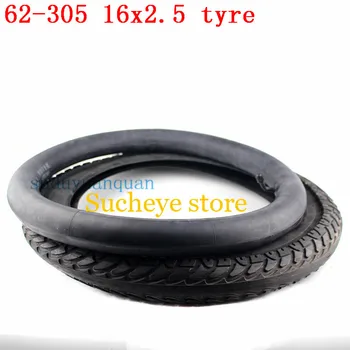 

16*2.50 tyre 16x2.50 64-305 tire and inner tube fit Electric Bikes Kids Bikes, Small BMX and Scooters