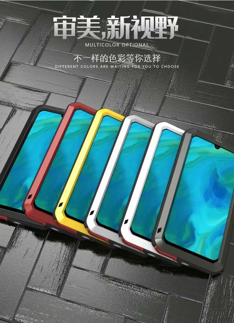 LOVE MEI для samsung Galaxy A70S чехол для телефона противоударный пыленепроницаемый мобильный корпус металлическая алюминиевая защита+ Gorilla glass