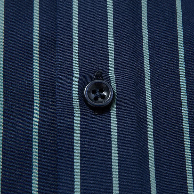 Плюс 8XL 6XL 5XL Мужская Повседневная рубашка Slim Fit Мужская Повседневная полосатая рубашка с длинным рукавом официальные сорочки мужская одежда Camisa