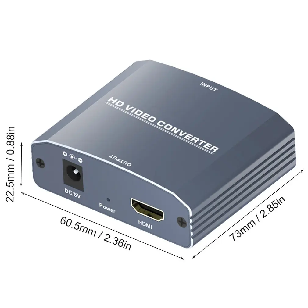YPbPr видео+ аудио в HDMI конвертер Поддержка 480i/576i/480 p/576 p/720 p/1080i/1080 P Разрешение для HDTV STB DVD