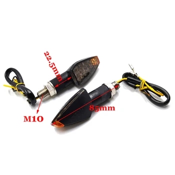 

Mini Super bright Amber Indicators 4Pcs Motorcycle Lamp Smoke 14 LED Turn Signal Lights 2019 Sale