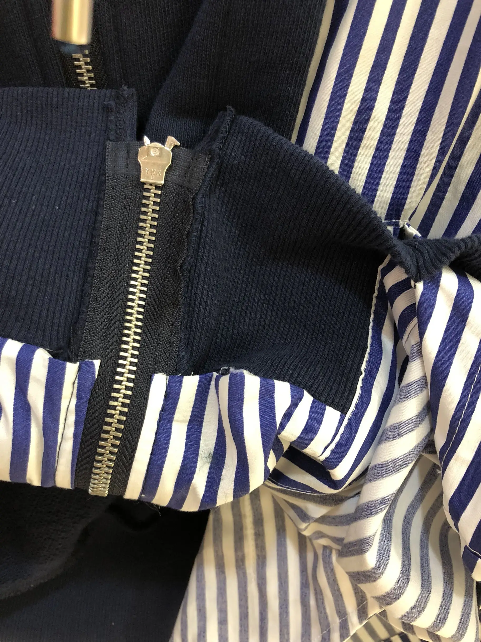 2019FW новые женские модные Лоскутные толстовки с капюшоном женские повседневные куртки толстовки для дам одежда 2 цвета пачка