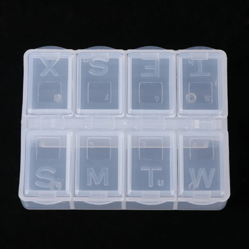 Adjustable 8 Grids Compartment Plastic Storage Box Screw Holder Case  Organizer