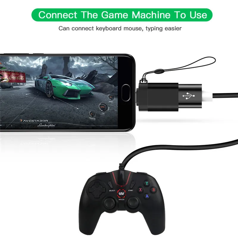 OTG Type C USB OTG Adapter USB Type C For Xiaomi Huawei Samsung S9 Typec Adaptador 3