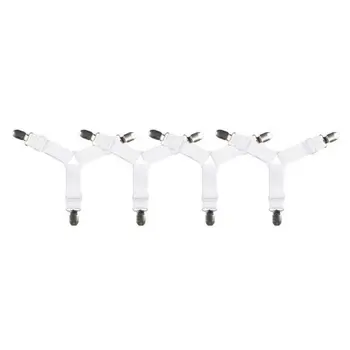 

4pcs Elastic Bed Sheet Grippers Clip Mattress Cover Blankets Holder Fasteners Slip-Resistant Belt Clips Home Textiles Gadgets