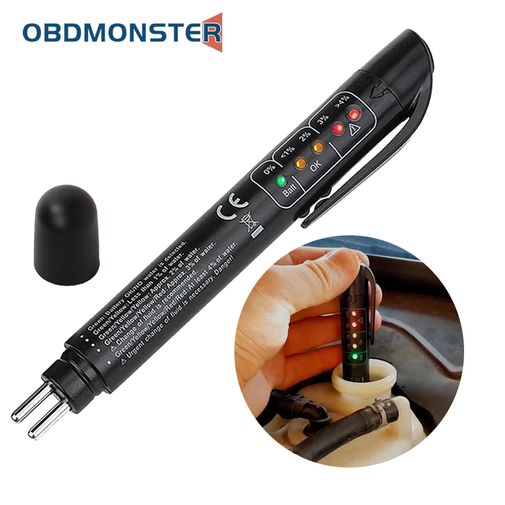 Universal Brake Fluid Tester Pen Style Car Diagnostic Tools Fit for DOT