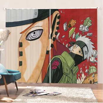 

Anime Curtains Office Blackout Cartoon Curtains Home Decoration Drapes Cortinas For Living room Bedding room