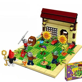 

In Store 387pcs Ideas Plants Vs Zombies Struck Game Building Blocks Set Toys Compatible Block Toys for Children Action Gifts