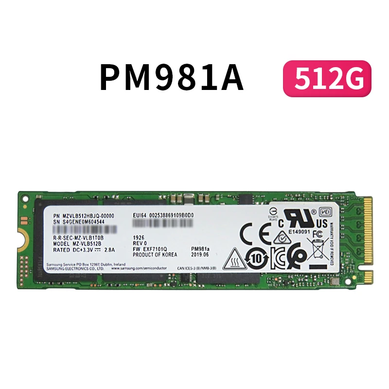 SAMSUNG SSD M.2 PM981A 256GB 512GB Solid State Hard Disk M2 SSD NVMe PCIe  3.0 x4 NVMe Laptop Internal disco duro TLC PM 981A 1TB|Internal Solid State  Drives| - AliExpress