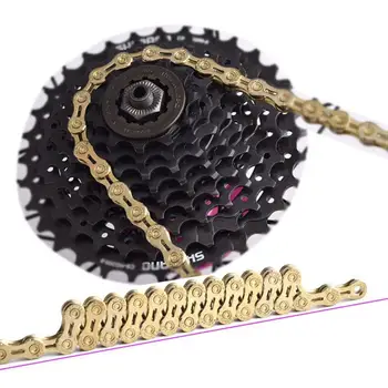

High-quality Alloy Road Mountain Bike Chain 9/10/11s Speed Hallow Ultra Light 10X 10; 27/30 Shift Chain