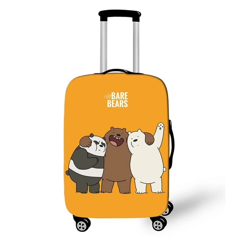 Кавайный мультяшный медведь багажный чехол для багажника чехол для 18-32 ''чехол защитный чехол совершенно Эластичный аксессуары для путешествий