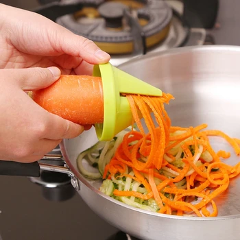 

Kitchen Gadget Funnel Vegetable Radish Cutter Shred Spiral Device