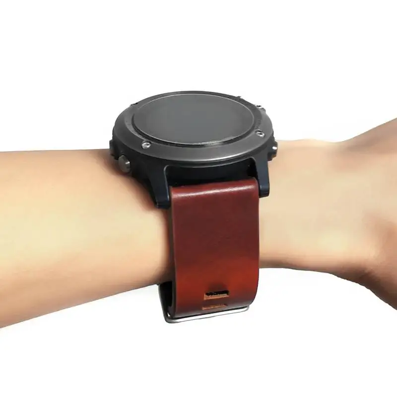 Роскошный кожаный быстросъемный ремешок Fenix 6X для наручных часов 26 мм Garmin 5X/5X