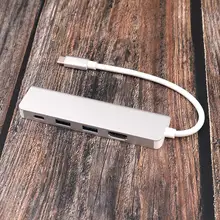 Адаптер type-C концентратор 4 в 1 2 порта USB 3,0 USB-C порт зарядки+ 4K HDMI для Macbook Pro Air/huawei/Dell порт type C