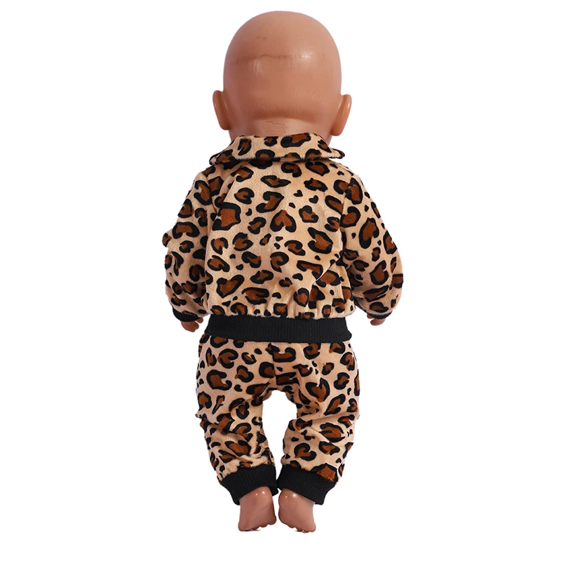 18 Inch Doll Clothes Leopard Print 43 cm Baby Born Clothes American Girl Doll Clothes OG Dolls Dollhouse Accessories Girl Gift 2