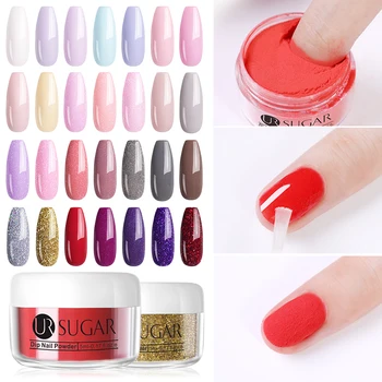 

UR SUGAR 5ml Colorful Dipping Nail Powder Dip Shimmer Glitter Pigment Dust Nail Art Decoration Tips DIY