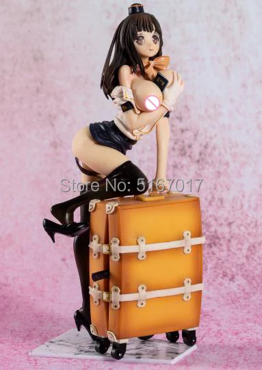 23,5 см родная Сексуальная стюардесса сексуальная фигурка героя из японского аниме ПВХ Фигурки для взрослых игрушки Аниме Фигурки игрушки