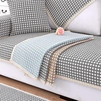 

New Summer Ice Silk Sofa Cover Slipcovers All-inclusive Couch Case for Different Shape Sofa Loveseat Chair L-Style Sofa Towel