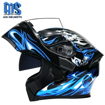 

Flip Up Motorcycle Helmet Racing Modular Dual Lens Motocross Moto Helmet Full Face Helmets Casco Moto Capacete Casque