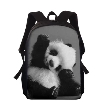 

School Backpack for Boys Girls Cute animal panda custom made 3D Printing School Bags Children Cool Schoolbag Kids Bag