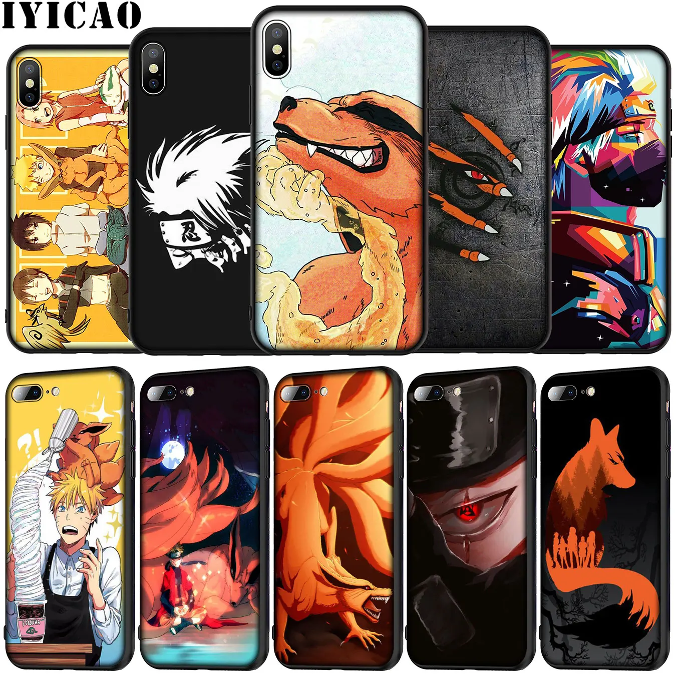the nine tailed fox fangs red eyes naruto Soft Silicone Phone Case for iPhone XR X XS 11 Pro Max 5 5S SE 6 6S 7 8 Plus TPU Cover | Мобильные