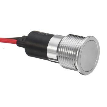 

16mm 12V LED Pilot Panel Dash Signal Indicator Warning Light with 20.5cm cable Car Boat Marine Light