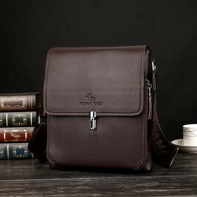 

Men Fashion 2018 Spring New Style Shoulder Bag Casual Flip Multi-functional Shoulder Bag Verticle Youth