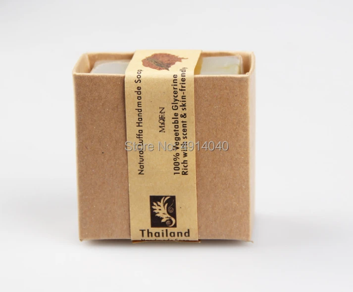 Free shipping High Quality Durable Craft Brown Gift Box Handmade Soap Packaging box-PX1035
