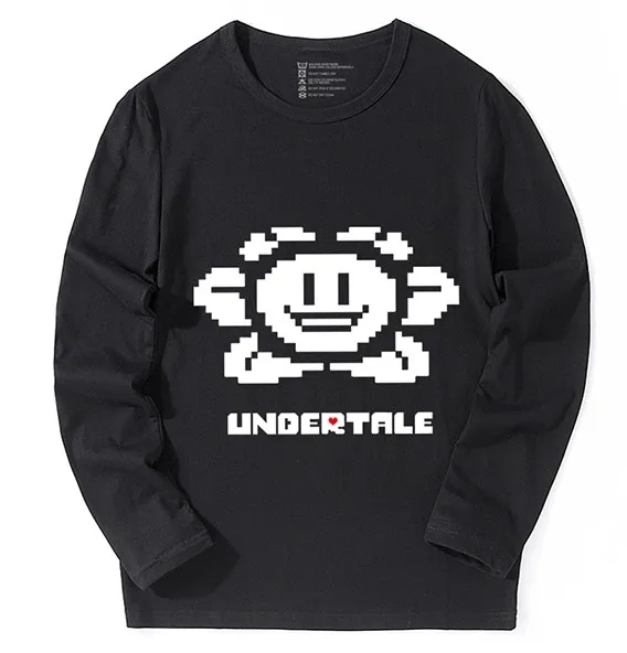 Undertale Sans модные длинные футболки для мужчин Забавный дизайн печати хлопок повседневные мужские футболки - Цвет: 1