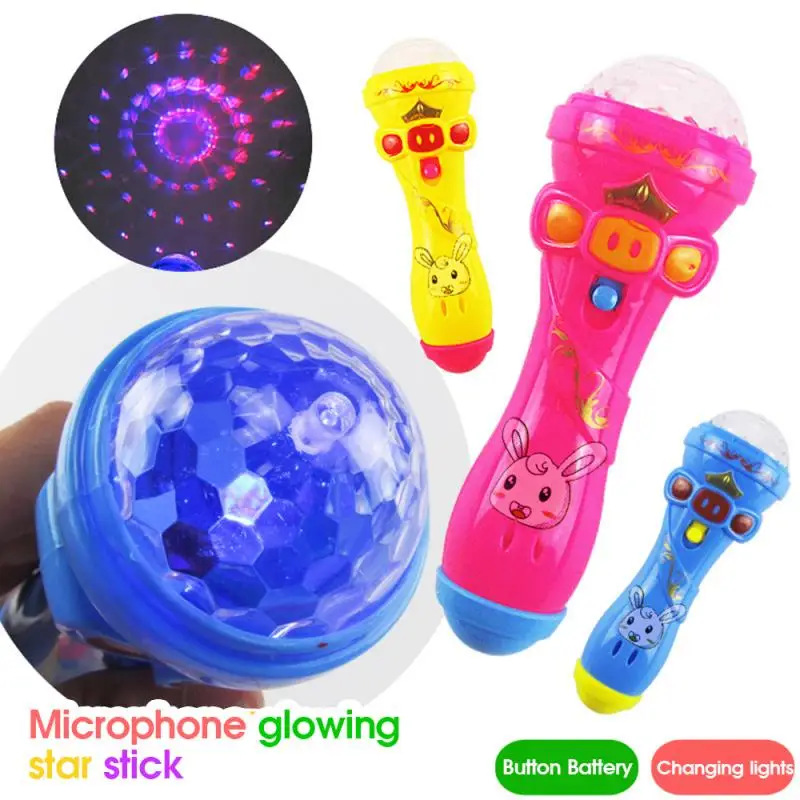 

Girls Princess Singing Microphone Toys Music Amplified Microphone Light-emitting Baby K Song Girl Model Toy For Children Kid