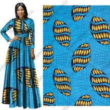 Хлопок ткани африканская Датская Восковая высокого качества синий цвет принты Анкара Гана голландская настоящая ткань для вечерние платья 6 ярдов