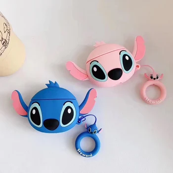 

3D Cute Cartoon Stitch Earphone Silicone Case For Airpods pro 3 Headphone cover for Apple Air pods 3 coque Earpods fundas