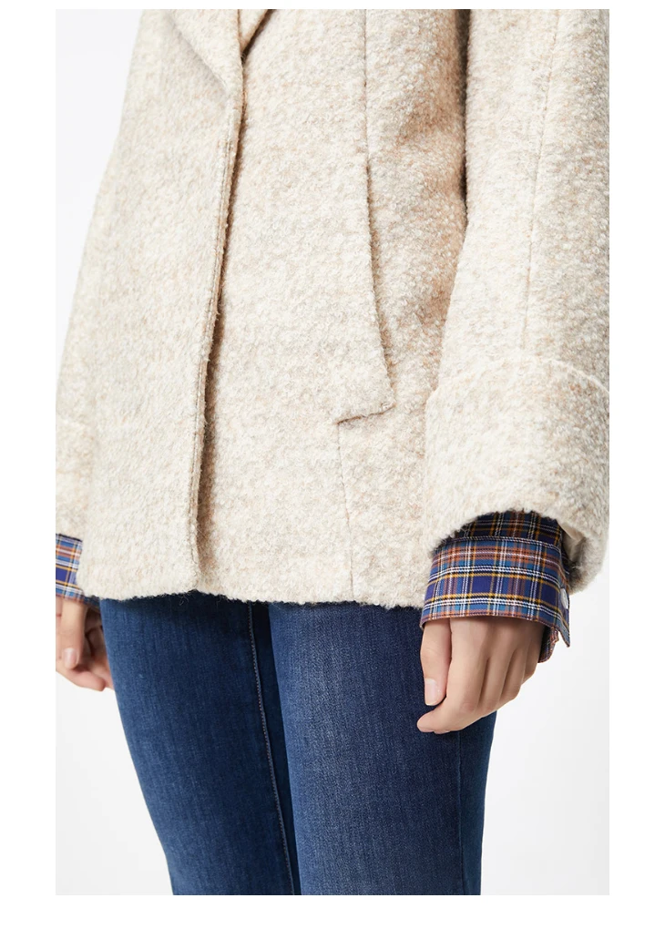 ONLY Autumn Winter ONLY Winter Loose Fit Woolen Coat | 11946T501