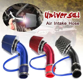 

3" 76mm Universal Automobile Car Racing Cold Air Intake System Turbo Induction Pipe Tube With Cone Air Filter Inlet