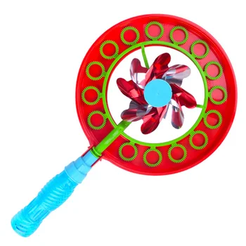 

2-in-1 Bubble Stick Windmill Portable Bubble Stick Children Bubble Wand with 100ML Bubble Water DTT88