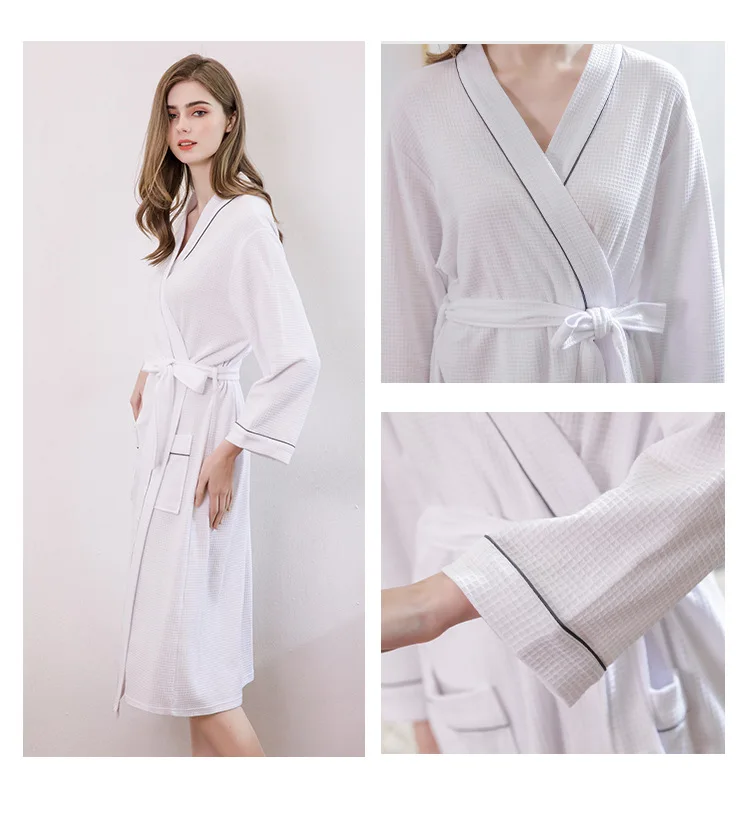 Navy Blue Ladies Summer dressing gown 