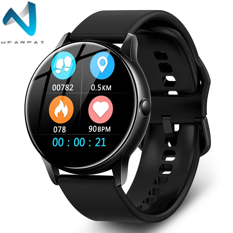 

Wearpai C009 Full Touch Screen Smart Watch for Android iOS IP68 Waterproof Fitness Tracker Heart Rate monitor smart watch men
