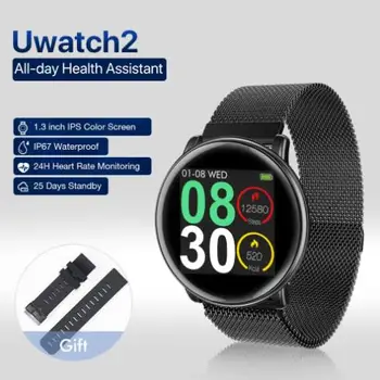 

Slimy Uwatch2 Smart Watch 1.33inch Full Touch Screen IP67 Waterproof Smartwatch 25 Days Standby Time For Android IOS Phone
