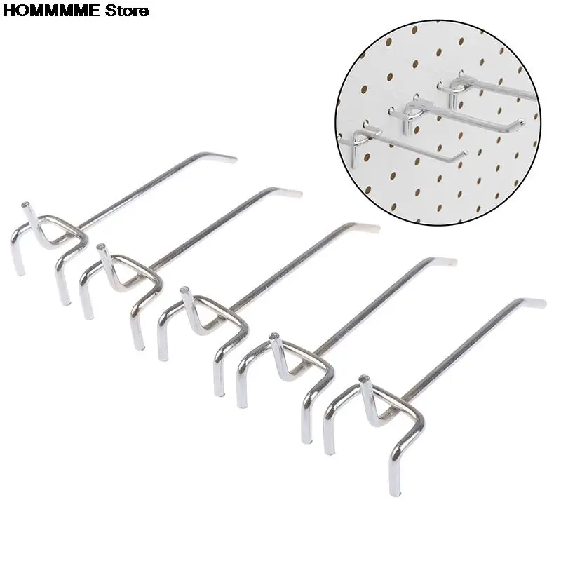5 Pcs 10 Centimetri Gancio Pannello Perforato Di Stoccaggio A Muro Officina Garage Di Fissaggio