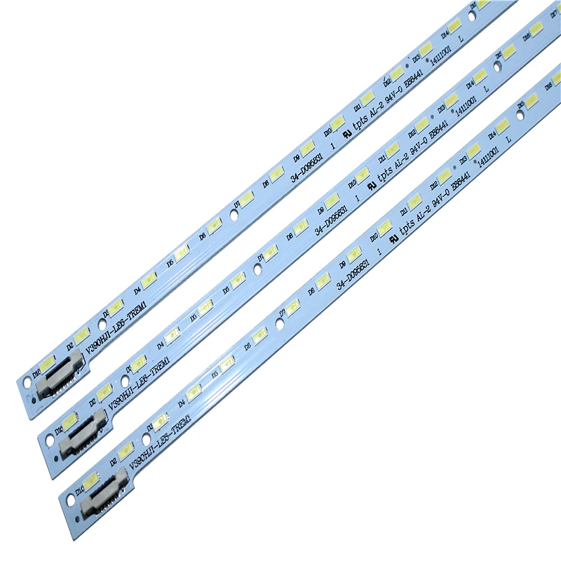 

3PCS 48LED 490mm LED backlight strip for 39inch V390HJ1-LE6-TREM1 V390HJ1-LE6-TREW1 C420E06E01A L390H101EA-C002