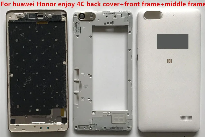 Для huawei Honor enjoy 4C CHM-TL00 UL00 задняя крышка + передняя рамка средняя батарейного отсека