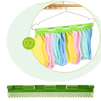 

Clothes Socks Finishing Clips Plastic Anti Skid Windproof Storage Rack Hanger Clothes Towel Clips Home Organizer