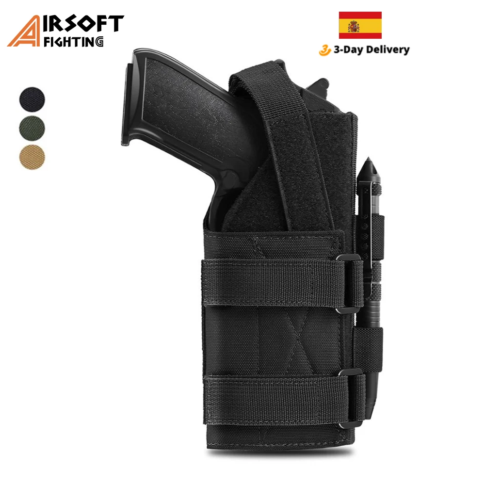 Funda Universal para pistola táctica Molle, cinturón de cintura, para Glock 1911 17 19 92 96 Beretta Revolver