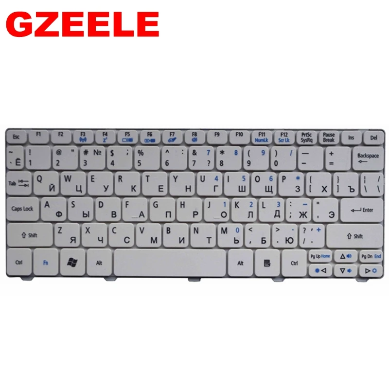 Ноутбук с русской клавиатурой для Acer Aspire One D255 D260 D257 D270 D255E 522 AOD257 AOD260 AO521 AO532 AO533 532 532H