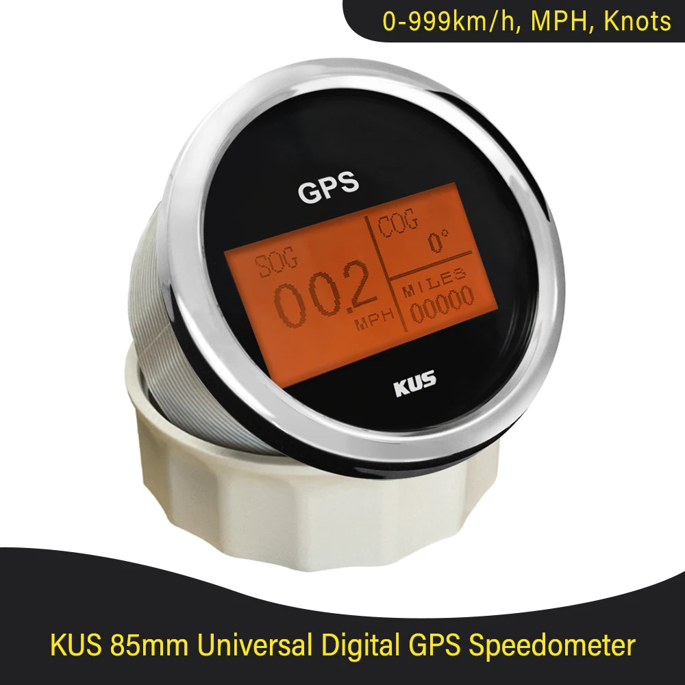Neue 85mm KUS Boot Auto GPS Tacho Digital LCD Speed Gauge Tripmeter