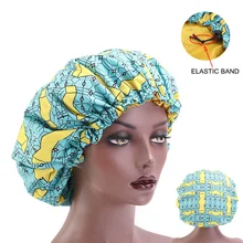 Кепка для укладки волос s 33 см Отрегулируйте Большой спальный принт, тканевая шапочка для волос с атласной подкладкой, шапочка для сна, ночная шапка для девушек, инструмент для укладки волос