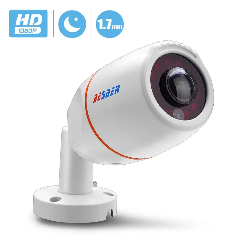IP камера видеонаблюдения BESDER широкоугольная 1 7 мм 1080P HI3516E 48 В PoE|ip camera outdoor|ip cameracamera