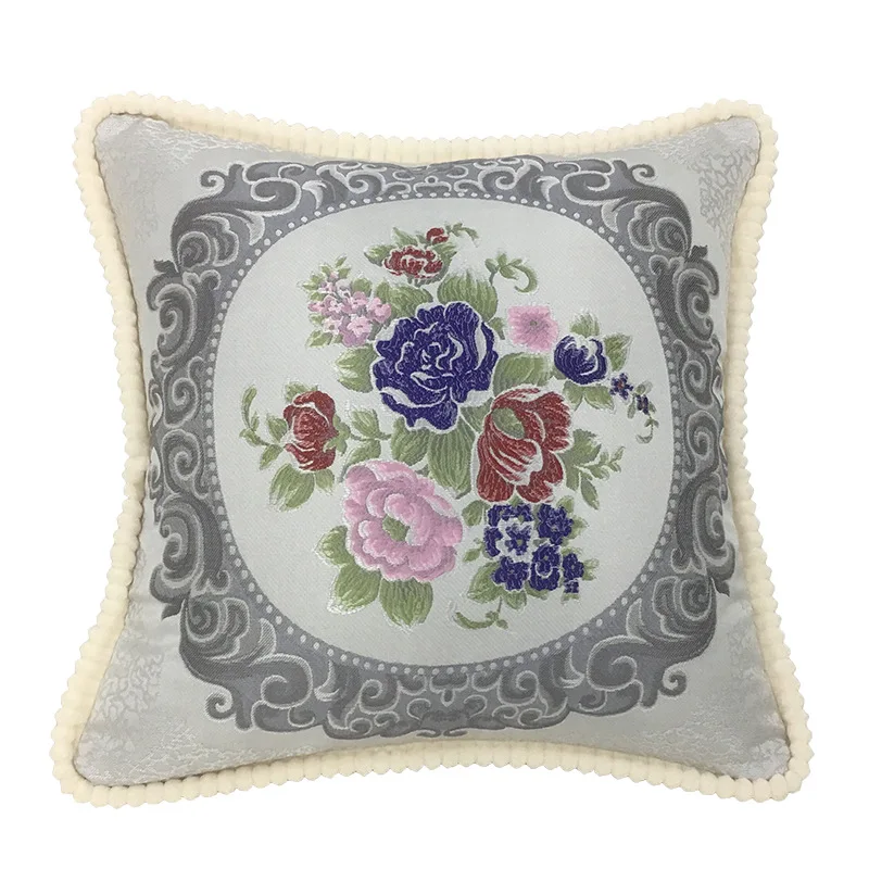 Yaapeet 48x48cm 58x58cm Square Decorative Pillows Home Decor Cushion Cover Printed Floral for Living Room Bedroom Sofa Decor